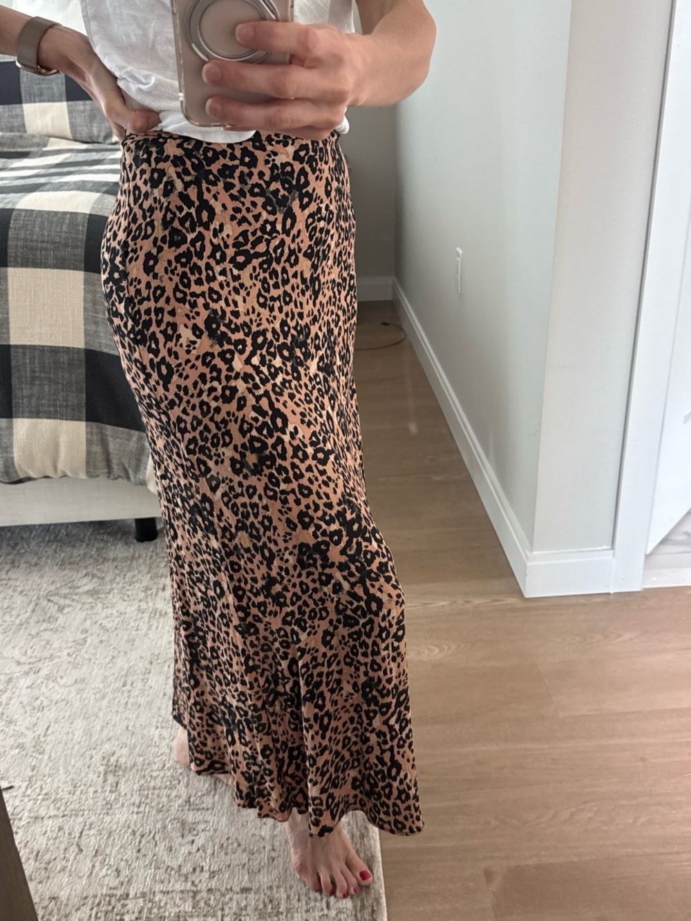 Wilfred animal print skirt